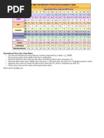 International Shoe Size Chart