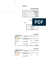 1 Preliminary Sizes