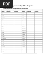 Adj & Adv Comparative & Superlative