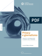 Privacy e Giornalismo Edizione 2012