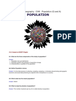 CBSE Class 9 Geography Population Q&A