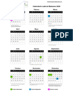 calendario laboral 2020