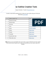 Course Outline Templates