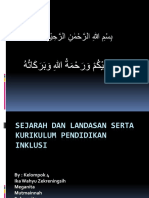 Sejarah Dan Landasan Serta Kurikulum Pendidikan Inklusi