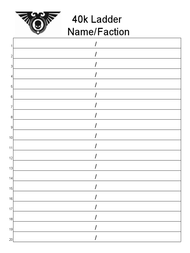 40k Ladder | PDF | History