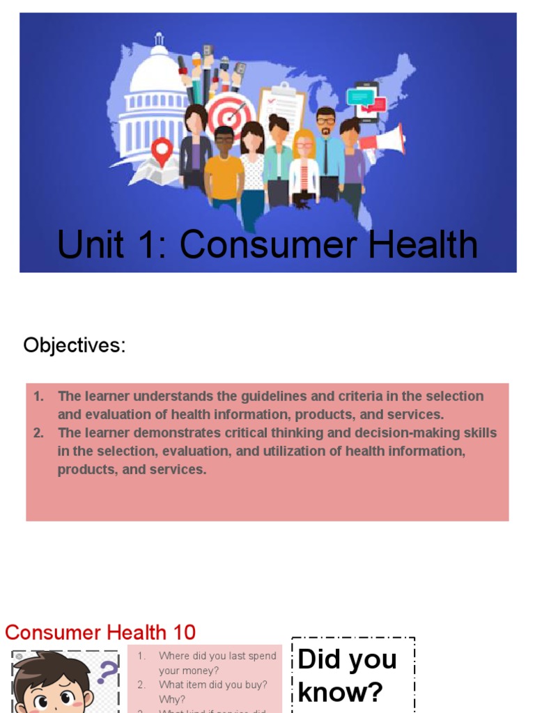 Consumer Health Education Guide | PDF
