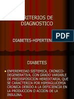 Criterios de Diagnostico DM y HTA