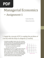 Managerial Economics - Assignment 1