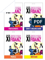 Credenciales FIDANZ XI PDF