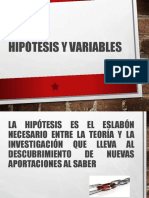 Unidad 3.1 Hipotesis y Varibles