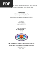 A Study On Funds Flow Statement Analysis at Lanco Industries LTD Srikalahasthi