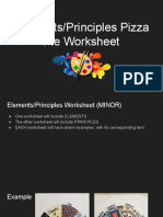 Elements/Principles Pizza Pie Worksheet