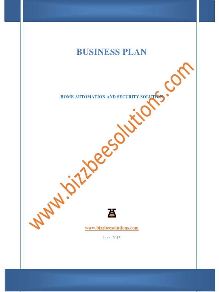 037 Sample Business Plan Home Automation and Security Solution PDF