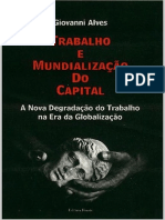 Trabalho e Mundialização Do Capital Giovane Alve