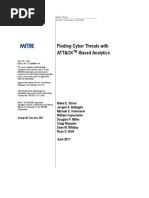 Mitre Attack Framework Finding Cyber Threats With Att&Ck Based Analytics