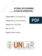 MONOGRAFÍA ECONOMIA Riesgo País