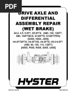 DRIVE AXLE AND DIFFERENTIAL ASSEMBLY REPAIR (WET BRAKE)hyster