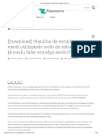 Grátis de Planilha de Estudos em Excel