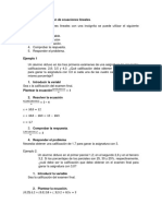 Metodogía Resolución de Ecuaciones Lineales