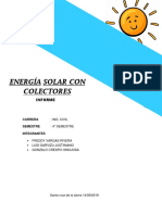 Energia Solar Con Colectores