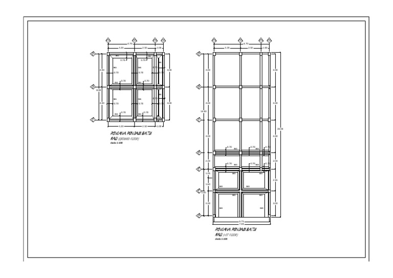 Denah Pondasi Batu Kali | PDF