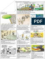 Questões sobre imagens e texto sobre água e meio ambiente