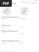 Slope Worksheet by Kuta Software | PDF