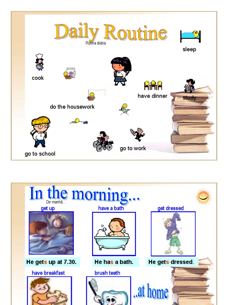 Daily Routine in Present Simple | PDF
