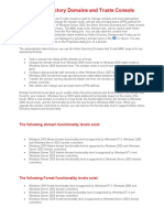 Active Directory Domains and Trusts Console