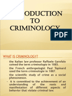Introduction To Criminology - PPT (New)