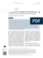 Management of Patients With NSTE-ACS: A Comparison of The Recent AHA/ACC and ESC Guidelines