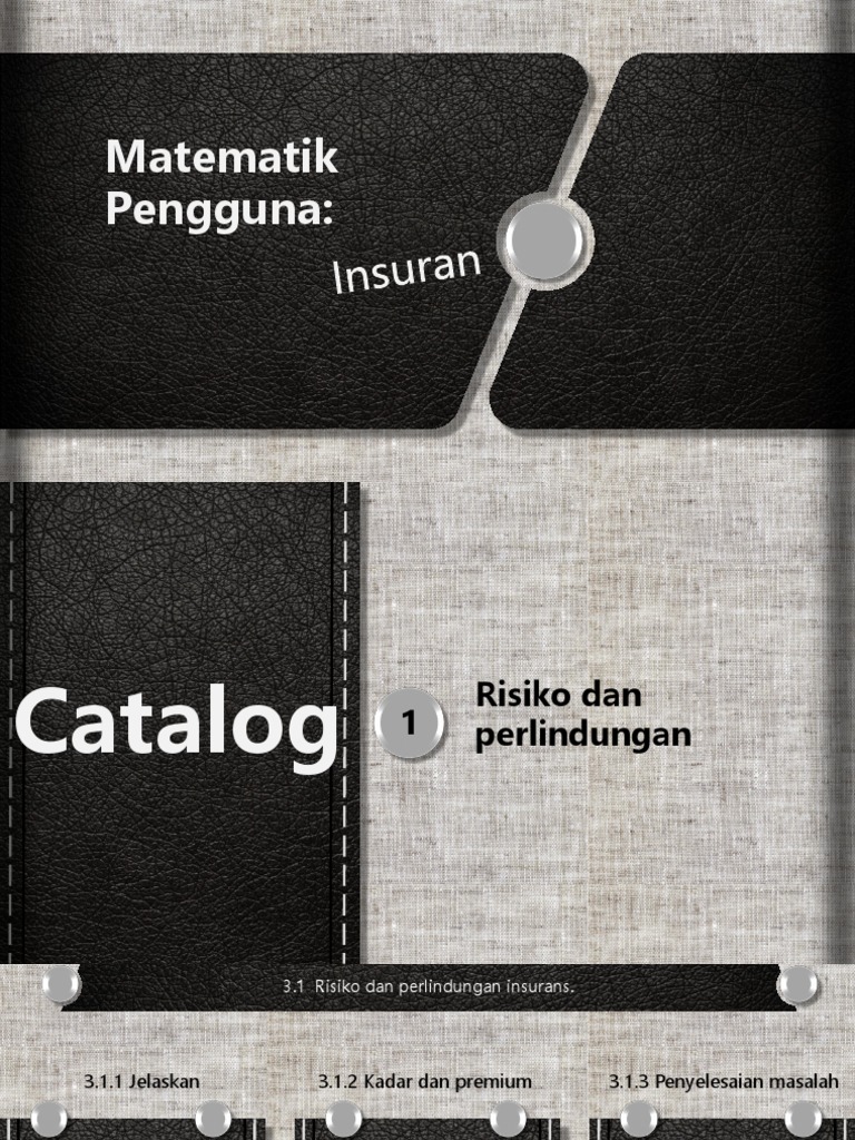 Matematik Pengguna Insurans | PDF