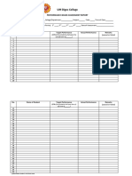 Rubrics Summary Form or Performance Based Form