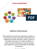 ADITIVOS ALIMENTARES: TIPOS E FUNÇÕES