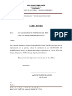 Carta Poder Al Cip Certificado Habilidad