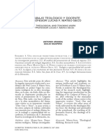 El Trabajo Teologico y Docente Del Profe PDF