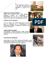 Líderes bolivianos que marcaron la democracia (1979-2003