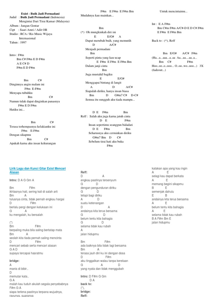 Kunci Gitar Malaysia Pdf