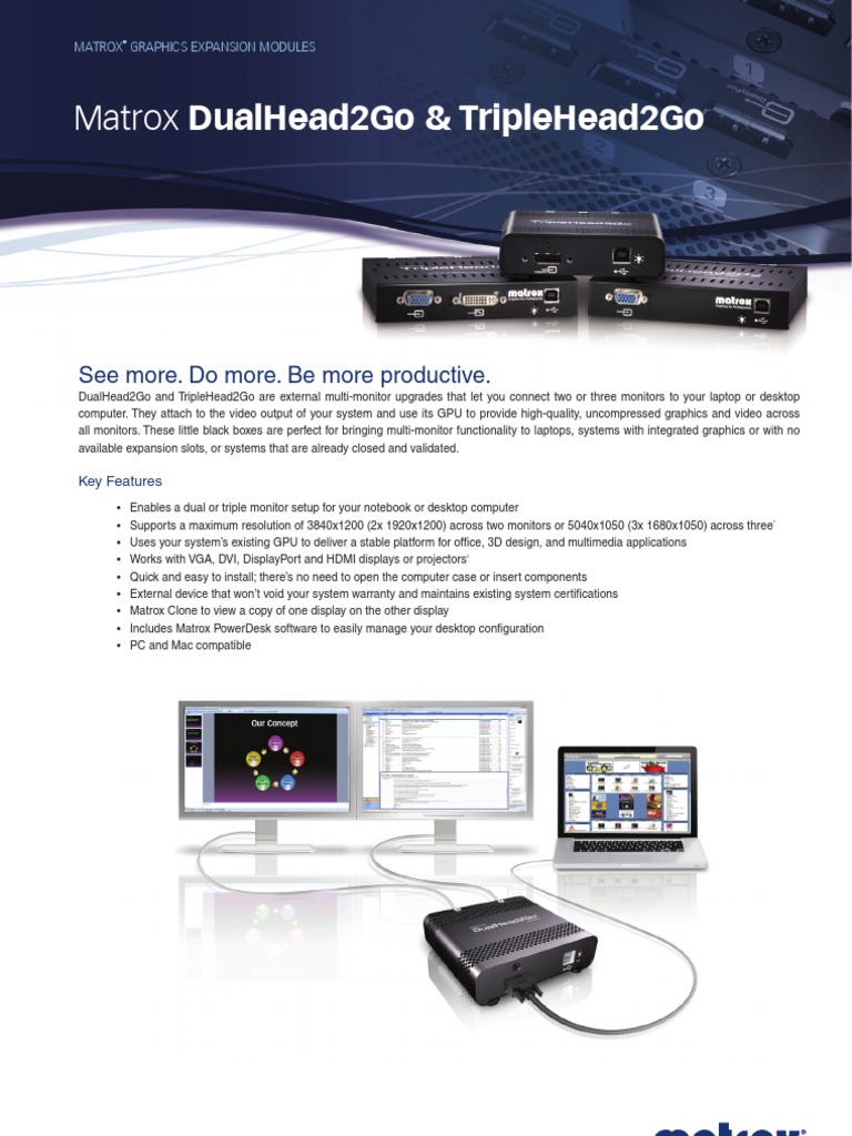 Matrox Graphic Expansion Module | PDF | Laptop | Computer Monitor