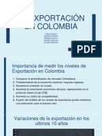 La Exportación en Colombia