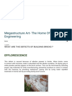 Megastructure Art - The Home of Civil Engineering - What Are The Defects of Building Bricks