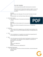 GACU Session Plan Template Guide