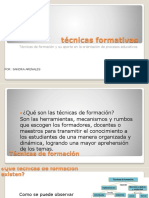 Técnicas Formativas: Técnicas de Formación y Su Aporte en La Orientación de Procesos Educativos