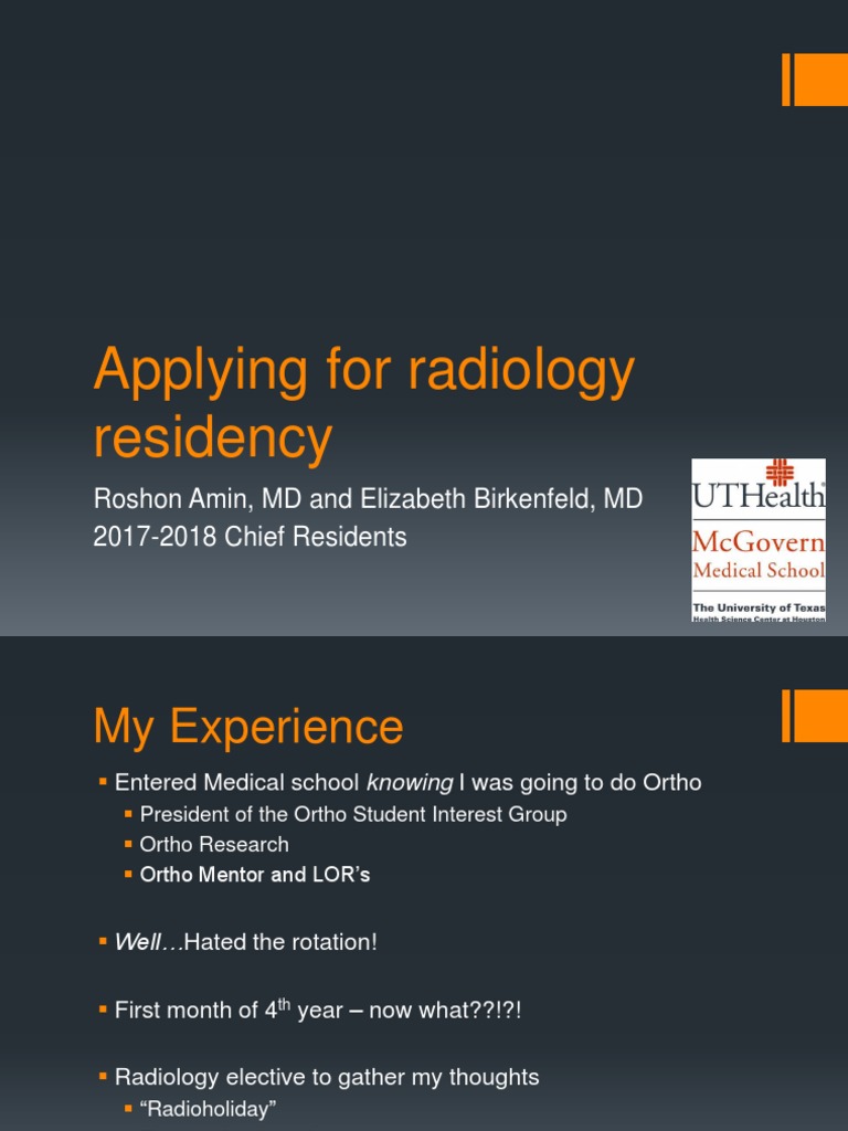 AMSER Radiology Residency Application Guide | PDF | Residency (Medicine ...