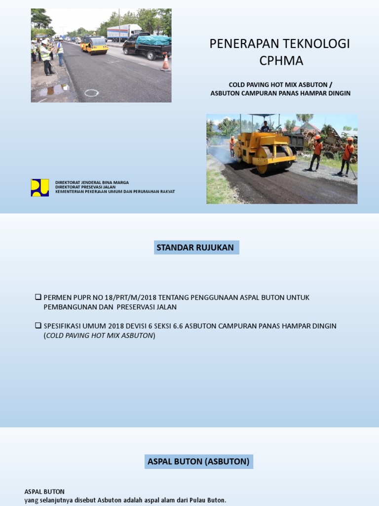 Teknologi CPHMA dalam Preservasi Jalan | PDF