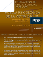 HUELLA PSICOLÓGICA DE LA VICTIMIZACIÓN