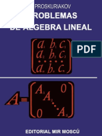 Problemas de Álgebra Lineal - I. Proskuriakov PDF