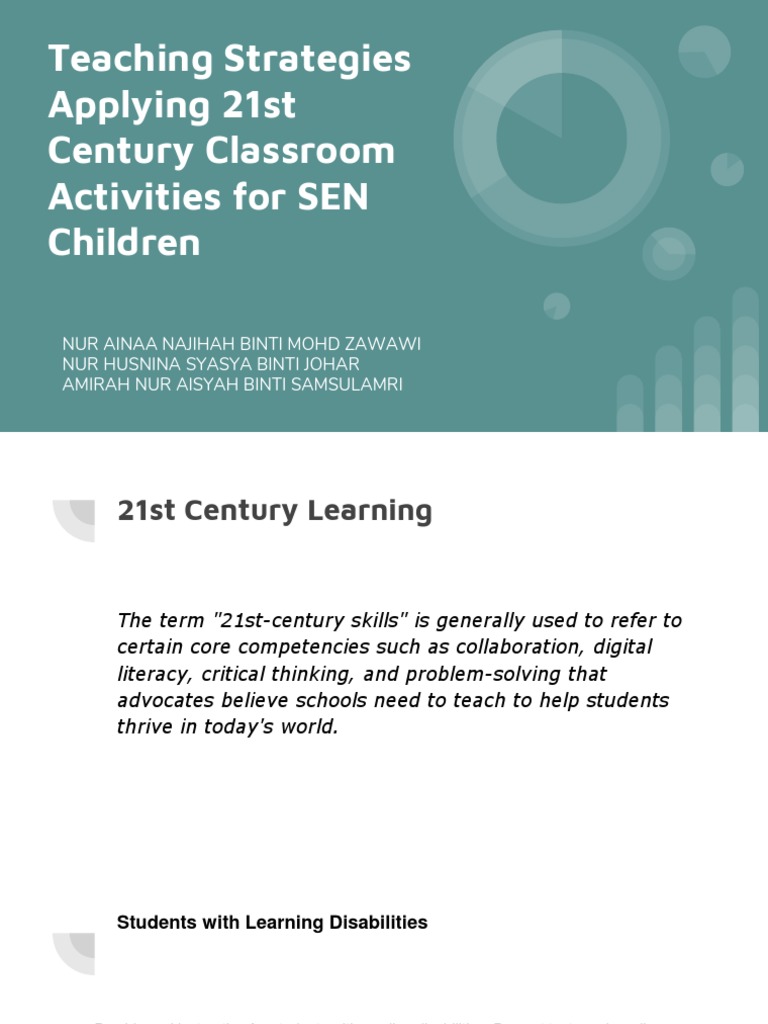 Teaching Strategies Applying 21 Century | PDF | Learning Disability ...