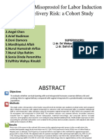 Oral or Vaginal Misoprostol For Labor Induction and Cesarean Delivery Risk: A Cohort Study