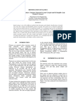 Identification of Plastics Fredleykrej V. Aseoche, Joshua C. Enriquez, Benevide M. Gatus, Joseph Amiel R. Rempillo, Lady Carmela O. Sacueza